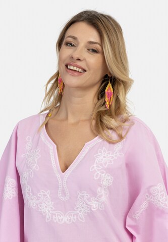 usha FESTIVAL Poncho in Pink