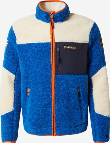 NAPAPIJRI Fleece Jacket 'YUPIK' in Blue: front