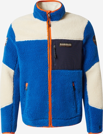 Jachetă  fleece 'YUPIK' de la NAPAPIJRI pe albastru: față