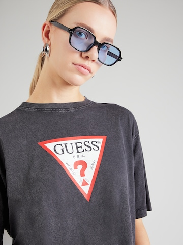 GUESS JEANS Тениска 'ICONIC' в черно