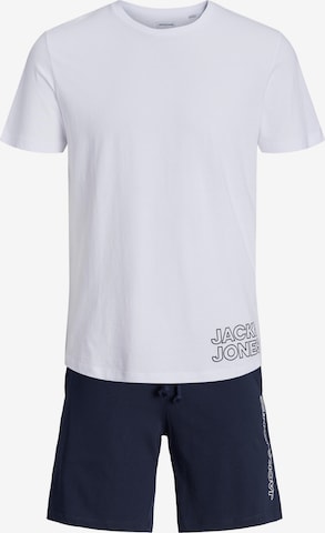 Pyjama court JACK & JONES en blanc : devant