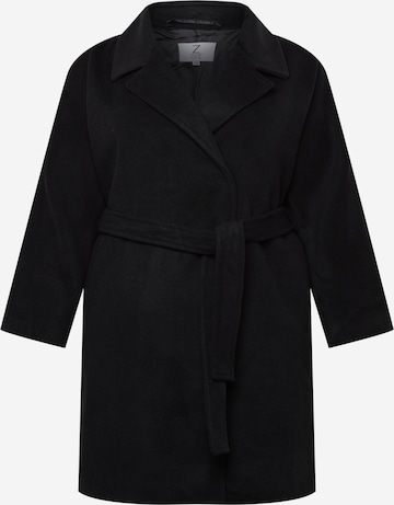 Z-One Between-seasons coat 'Jasmina' in Black: front