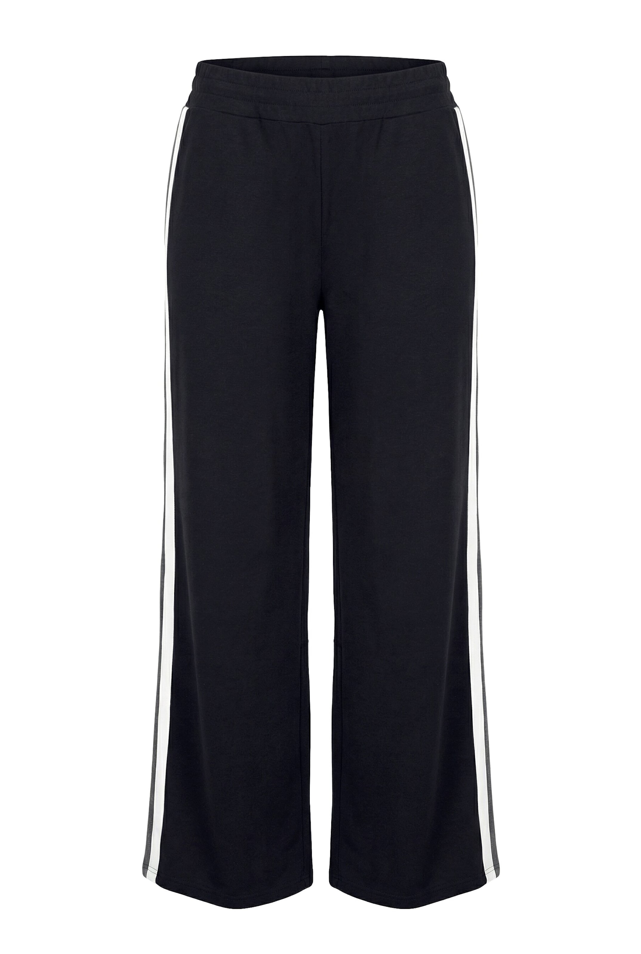 Angel of Style Regular Trousers in Black: front