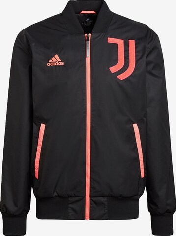 ADIDAS SPORTSWEAR Trainingsjack 'Juventus Turin' in Zwart: voorkant