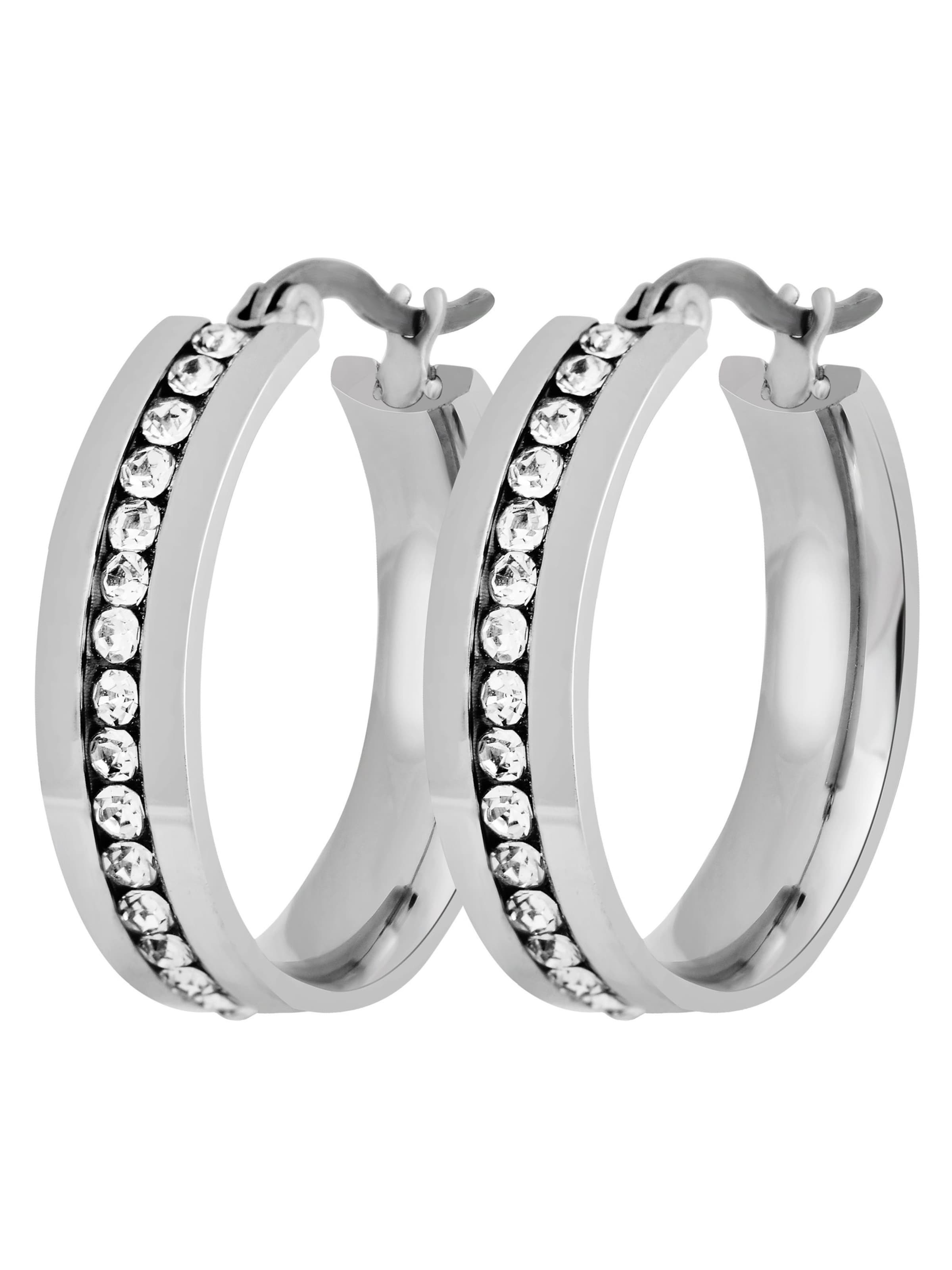 Akzent Earrings 'Cheyenne, silberfarbig, langlebig' in Silver: front