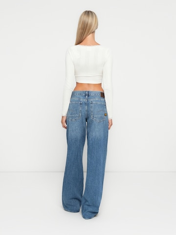G-STAR Wide Leg Jeans 'Judee' i blå