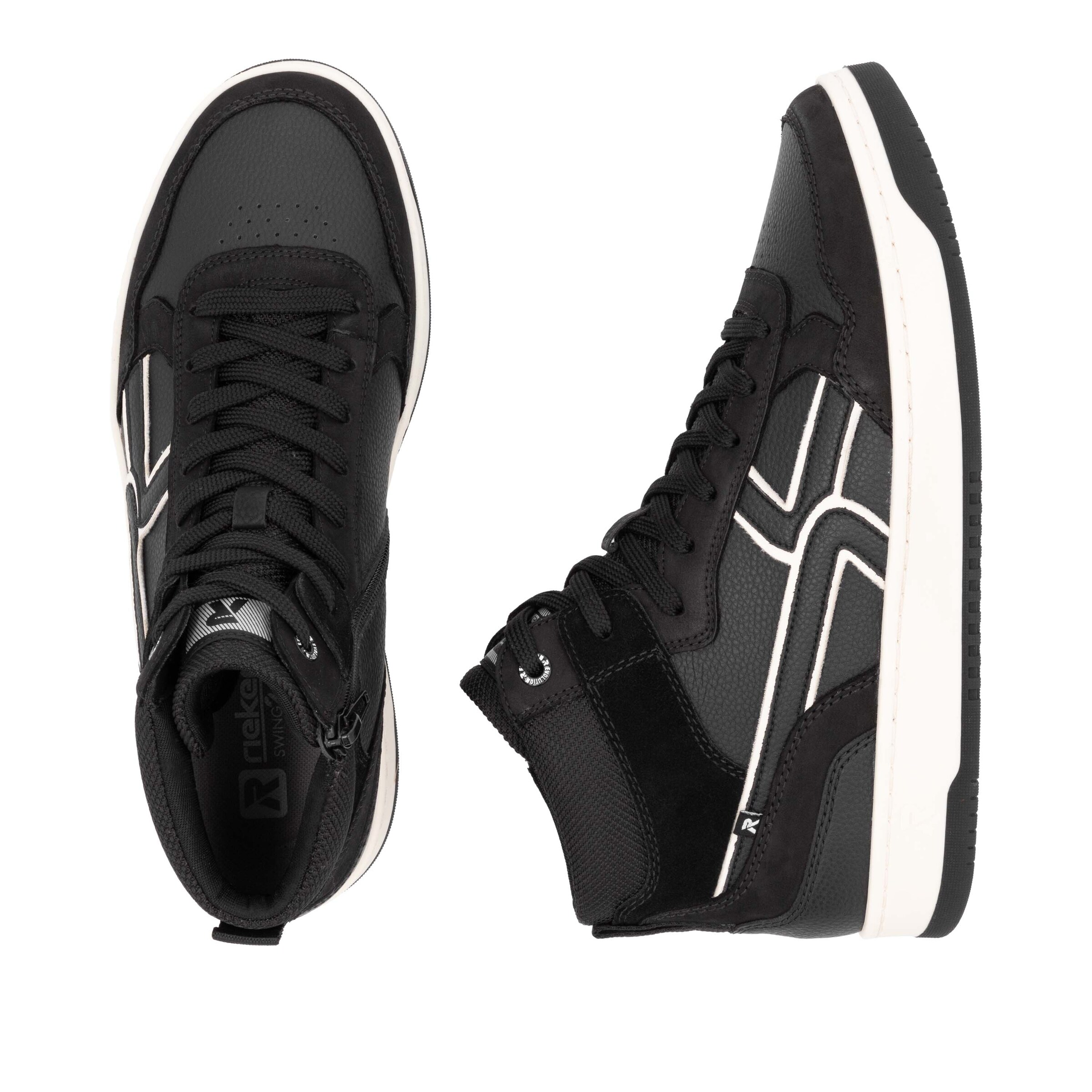 Baskets hautes 'U1970' Rieker Sport en noir