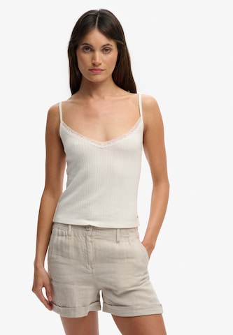 Superdry & Co Top 'Athletic Essentials' in Geel: voorkant