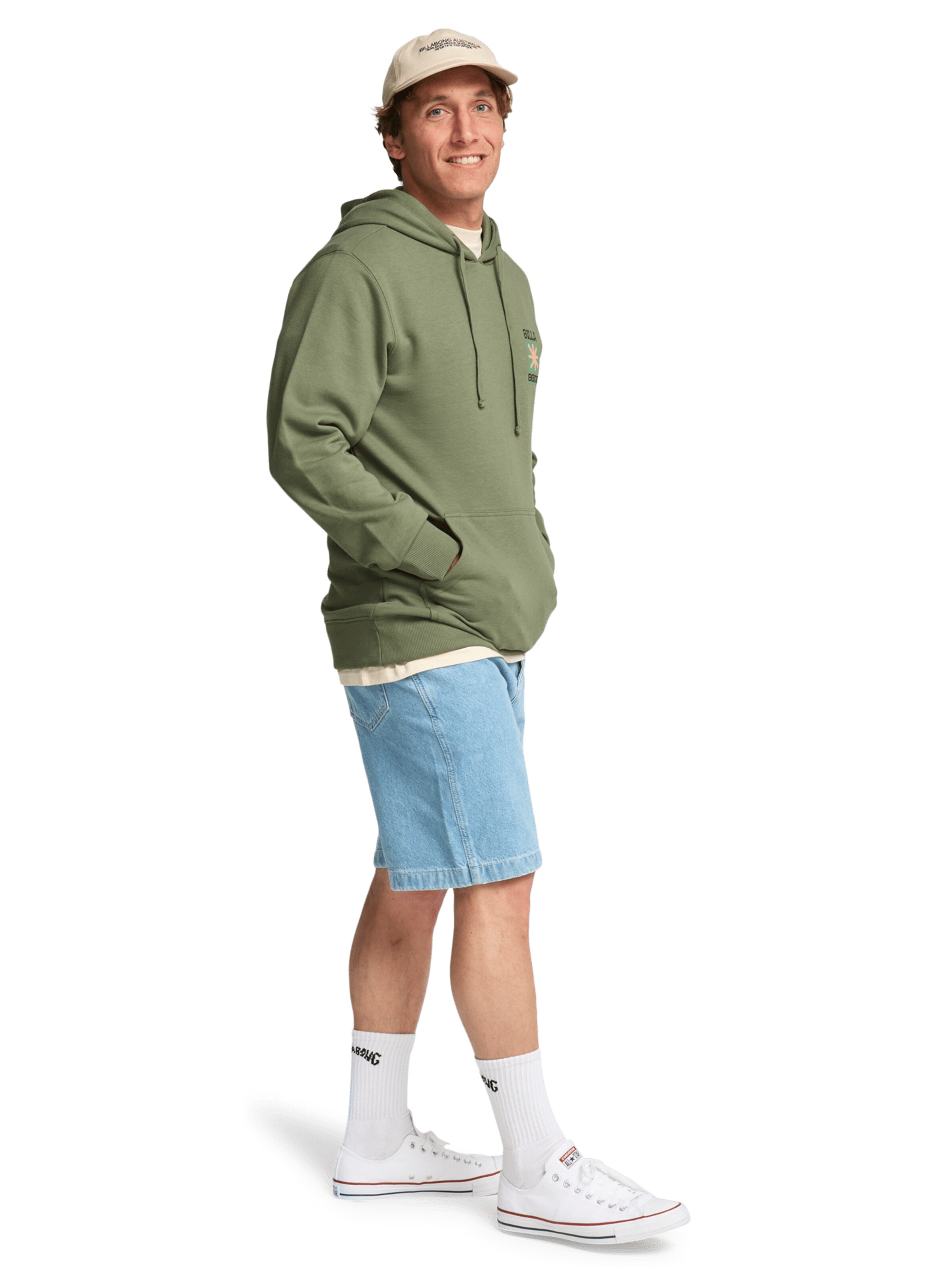 BILLABONG Sweatshirt 'Foundation' in Green