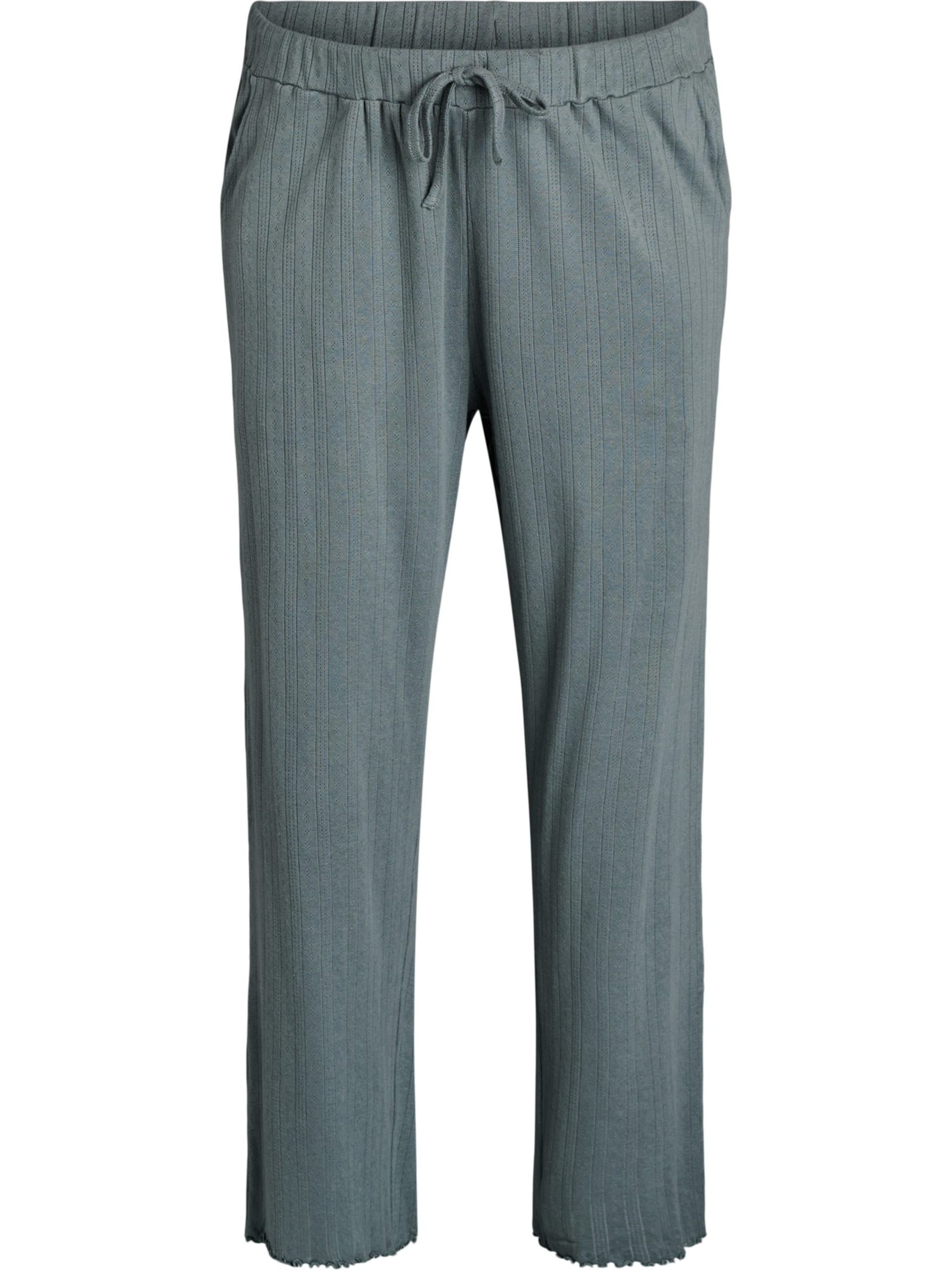 Zizzi Pyjamahose 'MPOINTY' in Grün: Vorderseite