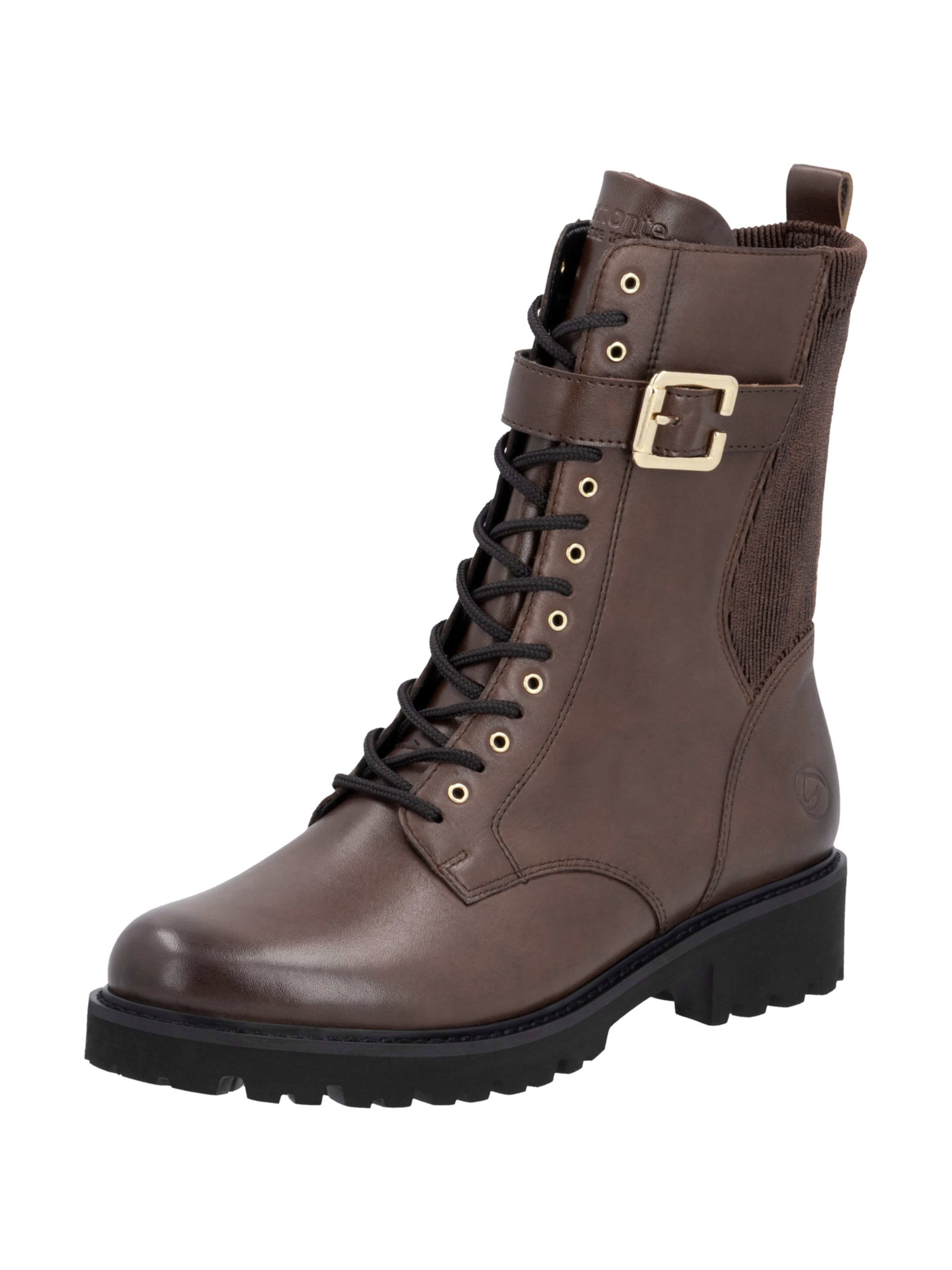 REMONTE Lace-up bootie in Brown: front