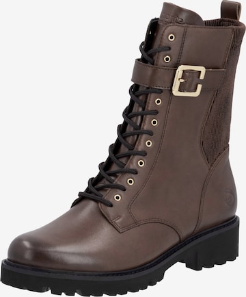 REMONTE Lace-Up Ankle Boots in Brown: front