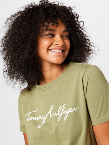 Tommy Hilfiger Curve Тениска в зелено