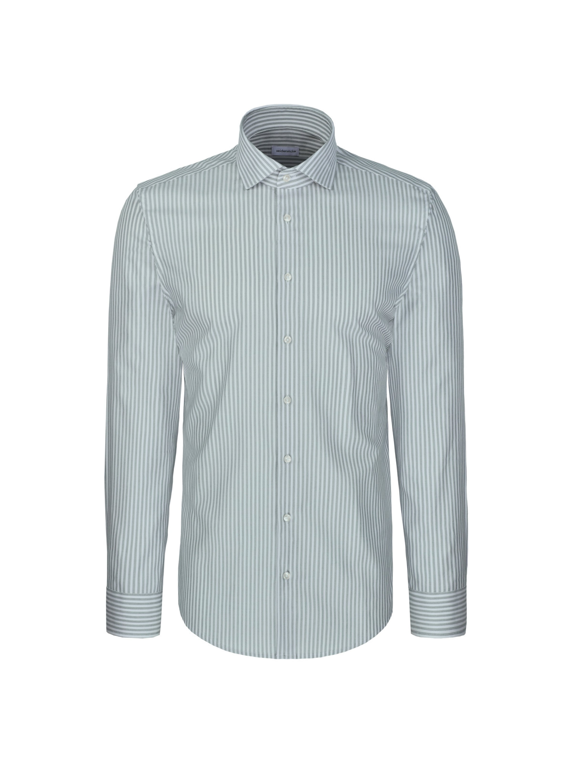 Coupe slim Chemise business SEIDENSTICKER en vert : devant