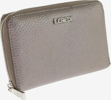 L.CREDI Small Leather Goods in One size in Silver: front