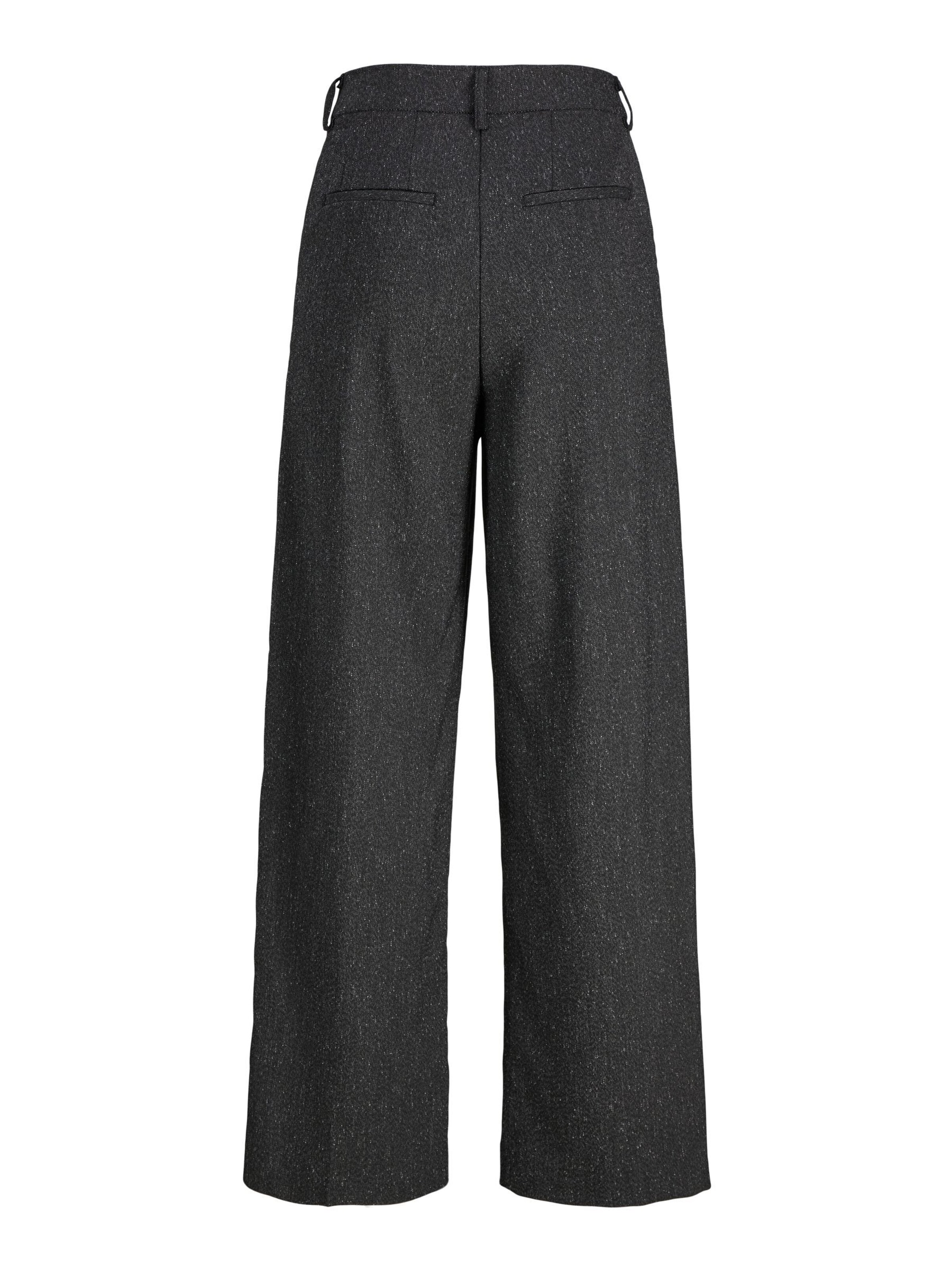 JJXX regular Bukser med lægfolder 'JXEllis' i sort