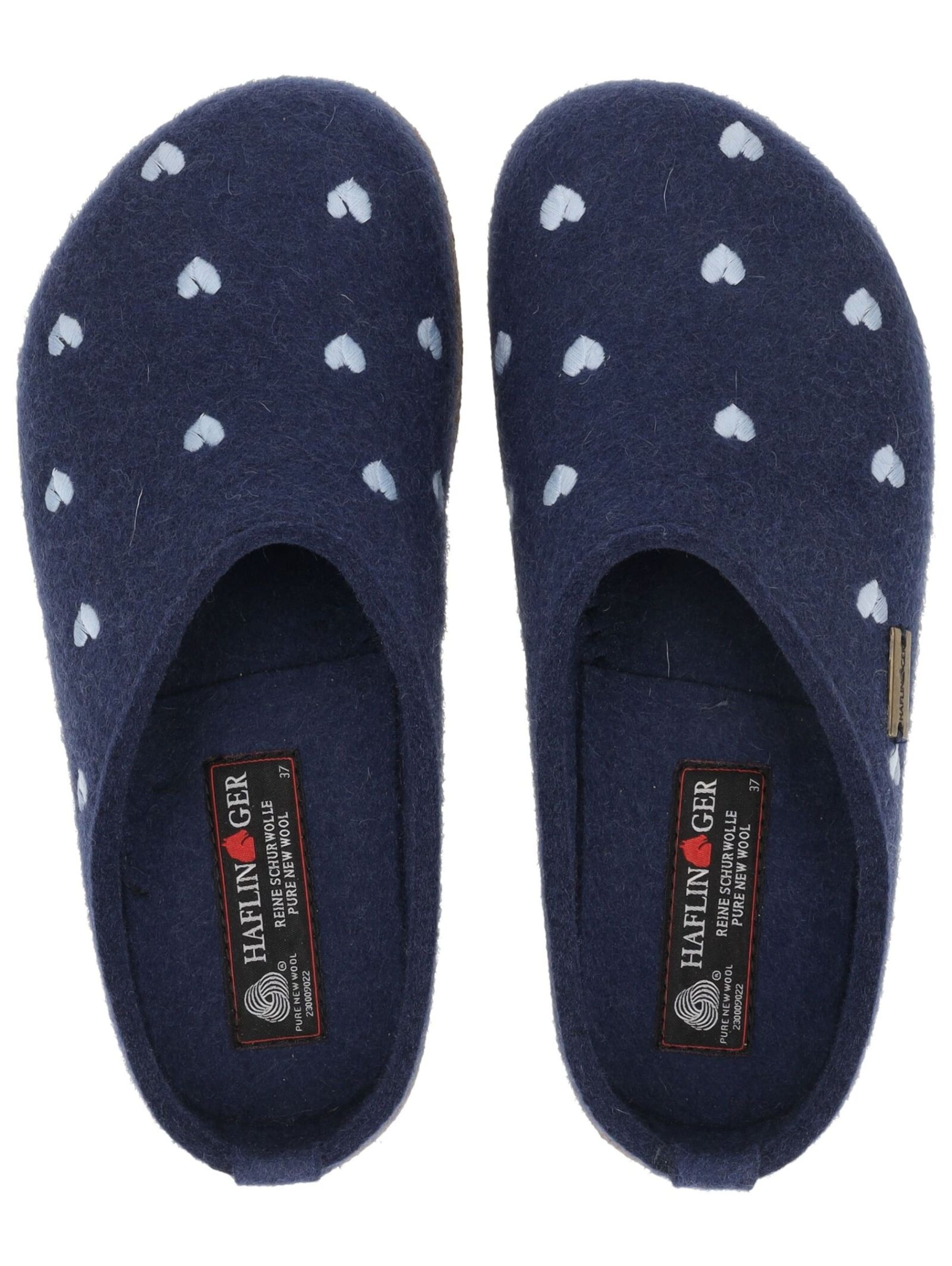 Pantoufle HAFLINGER en bleu
