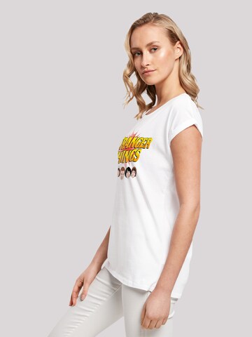 T-shirt 'Stranger Things Comic Heads Netflix TV Series' F4NT4STIC en blanc