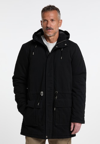 DreiMaster Vintage Zimska jakna 'Imane' | črna barva: sprednja stran