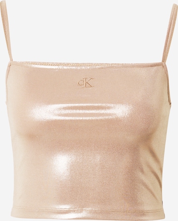 Haut Calvin Klein Jeans en beige : devant