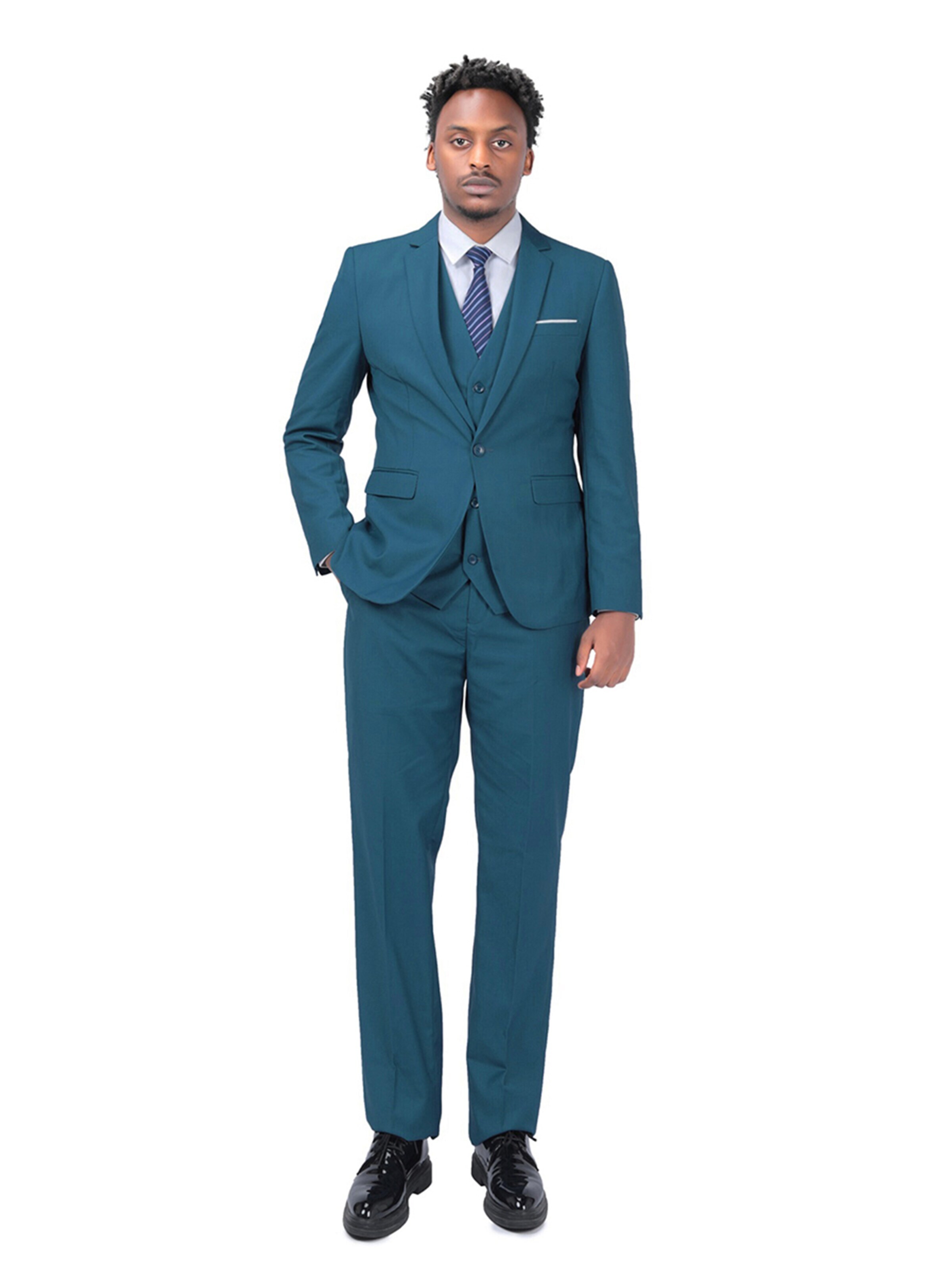 YOUTHUP Slimfit Anzug 'Prim'‌‌‌‌‌‌‌‌‌‌ in Blau