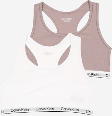 Calvin Klein Underwear Bygelfri Behå i beige: framsida