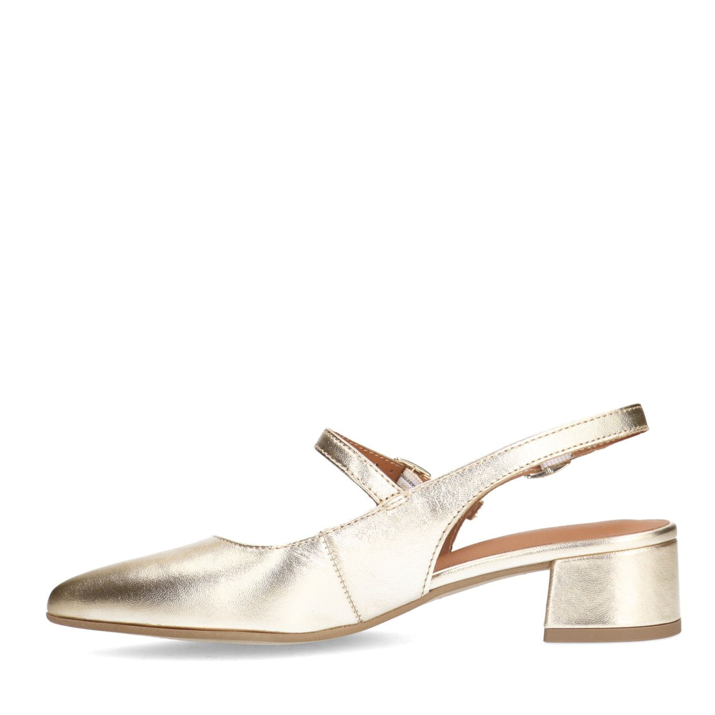 Escarpins à bride arrière no stress en or