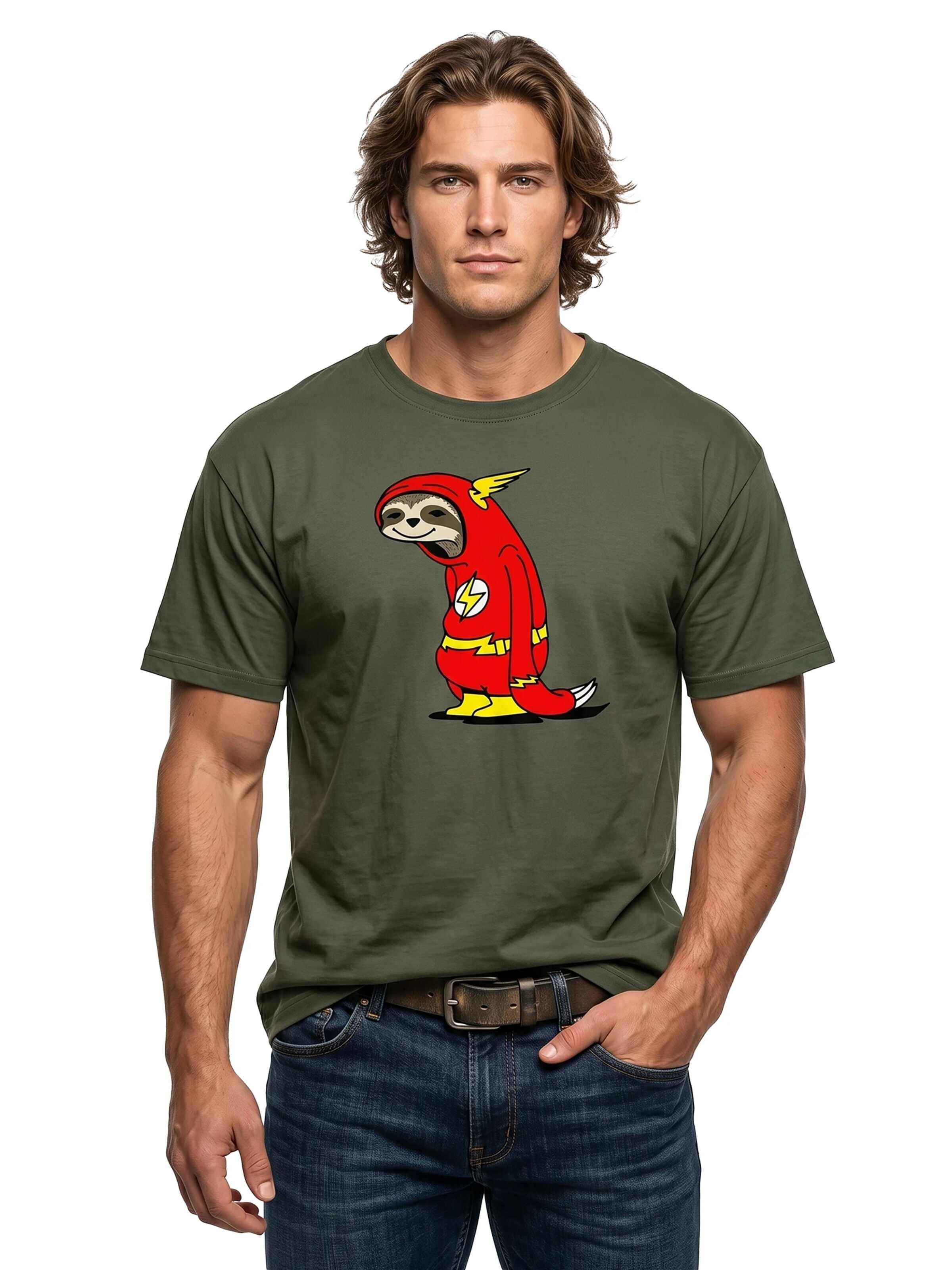MAKAYA Shirt 'Flash Faultier' in Green