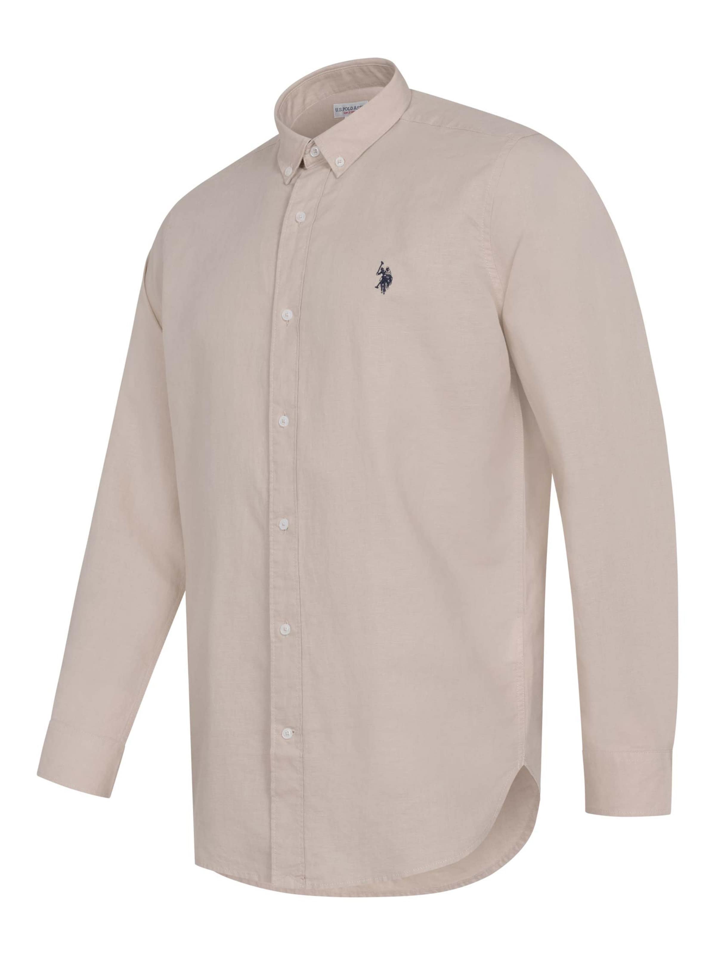 U.S. POLO ASSN. Regular fit Overhemd in Beige