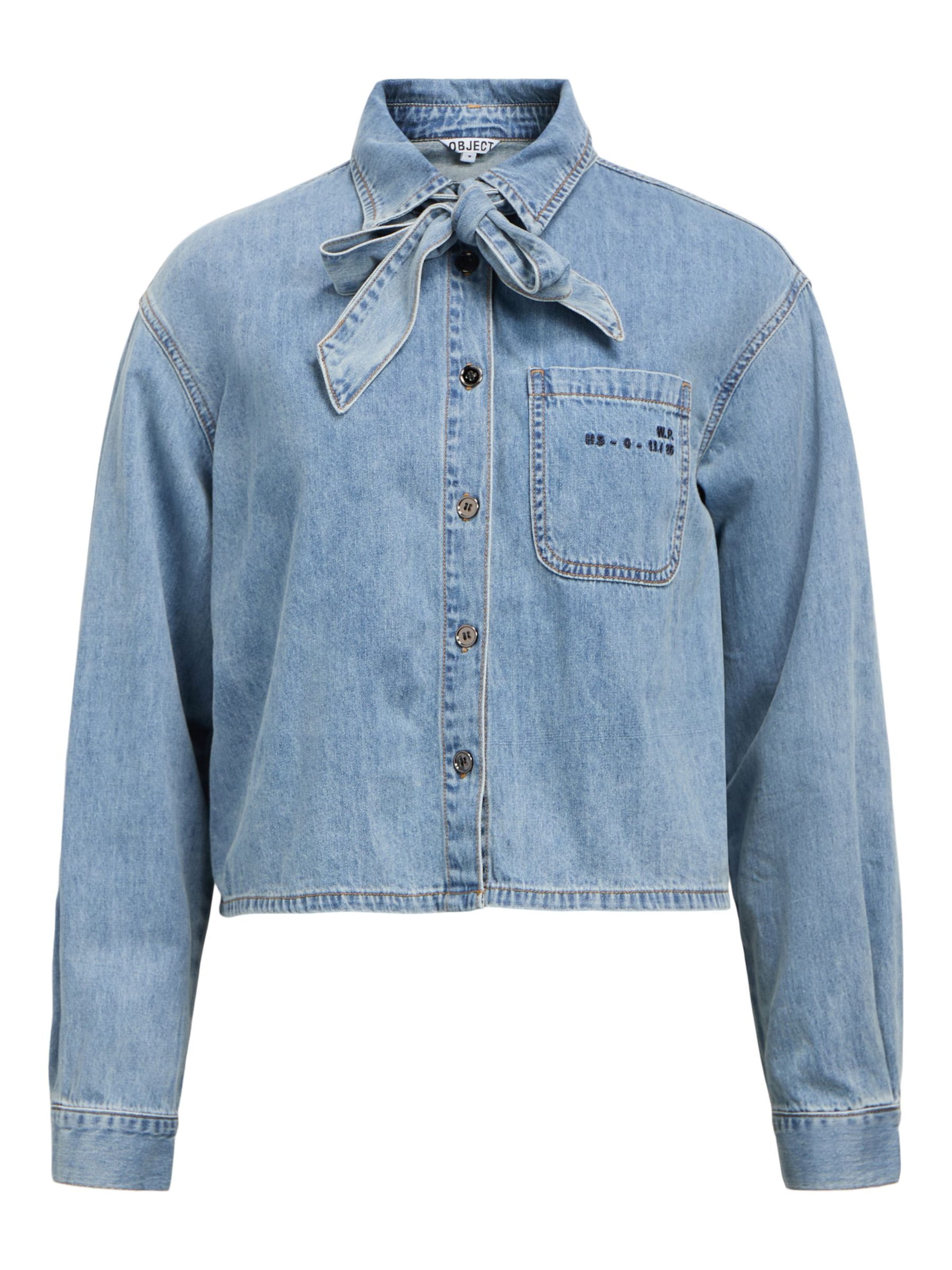 Chemisier 'OBJVilma' OBJECT en bleu : devant