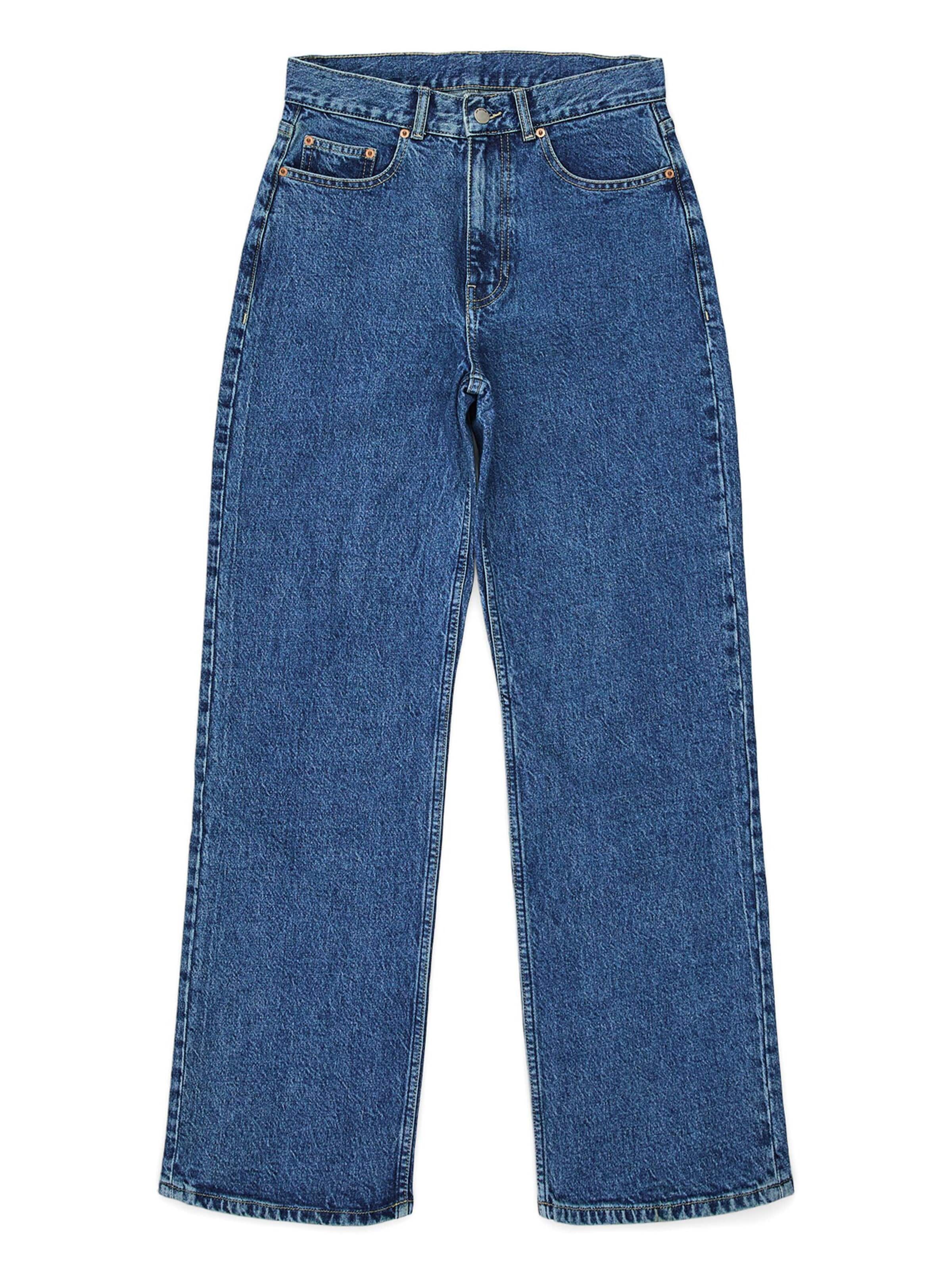 Dr. Denim Jeans 'Echo High Straight Jeans' in Blue: front
