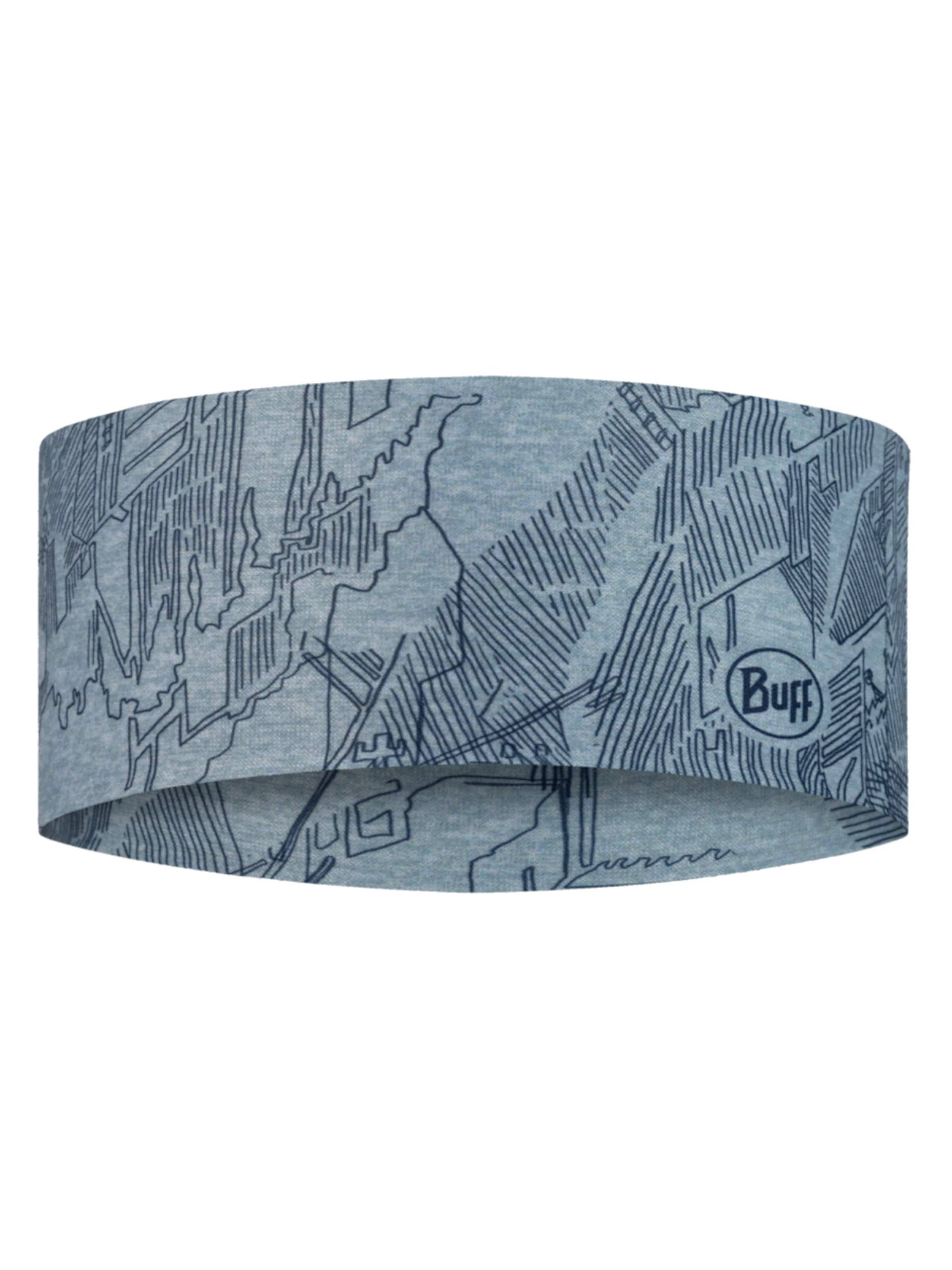 BUFF Sportstirnband 'Buff CoolNet UV Wide Headband'‌‌‌ in Blau: Vorderseite