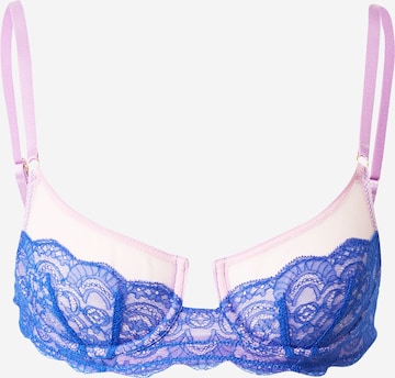 T-shirt Reggiseno 'CAMERON' di Dora Larsen in blu: frontale