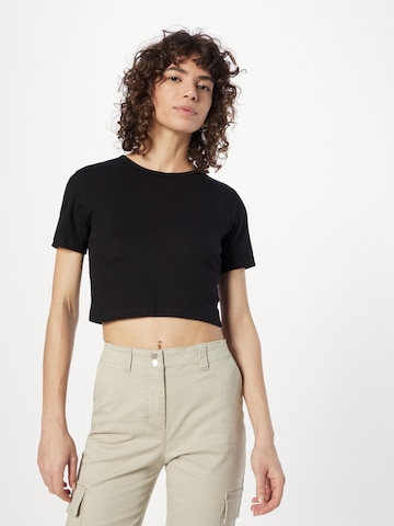 Tricou de la WEEKDAY pe negru: față