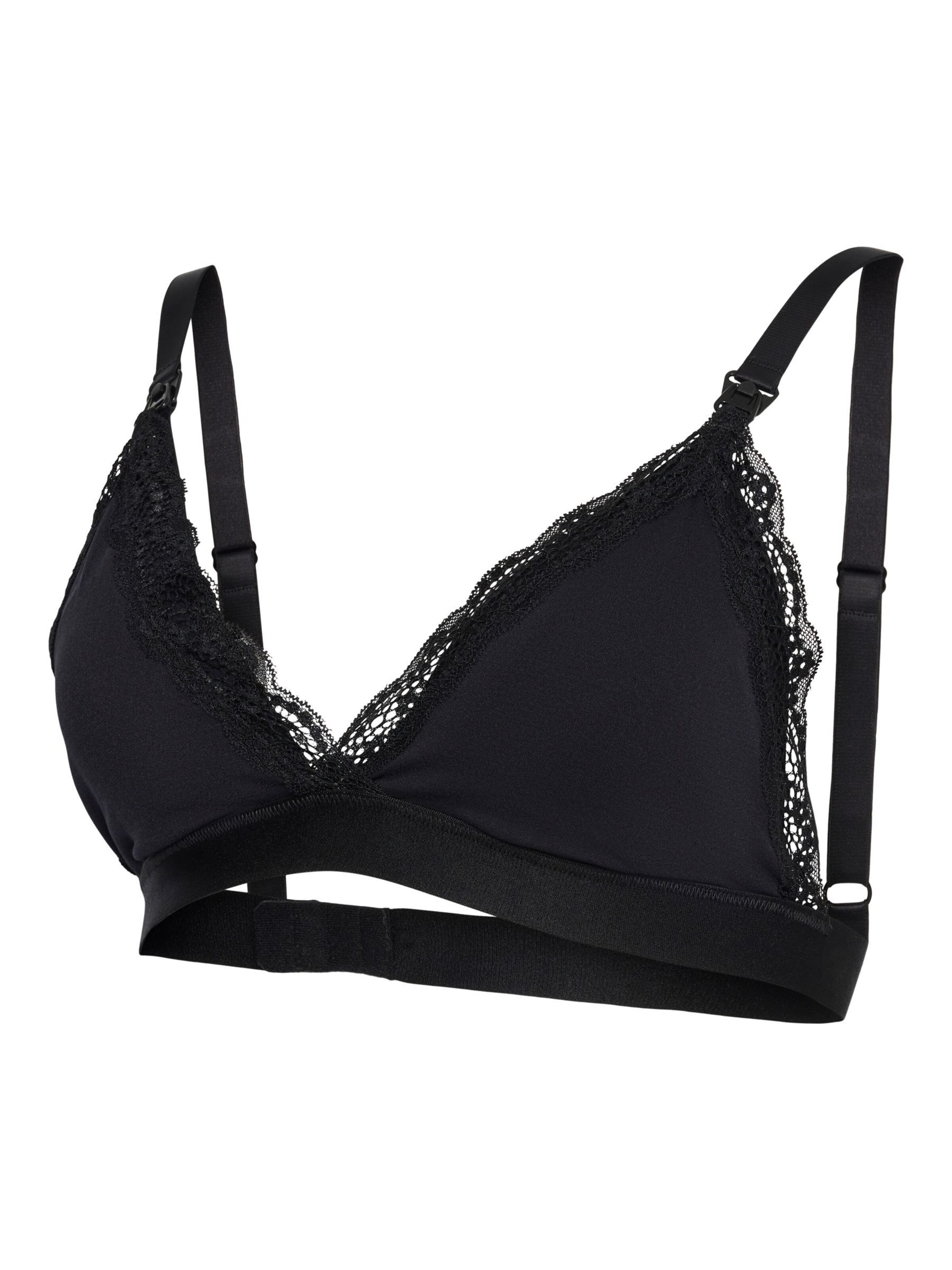MAMALICIOUS Triangel BH 'MLReece' in Schwarz