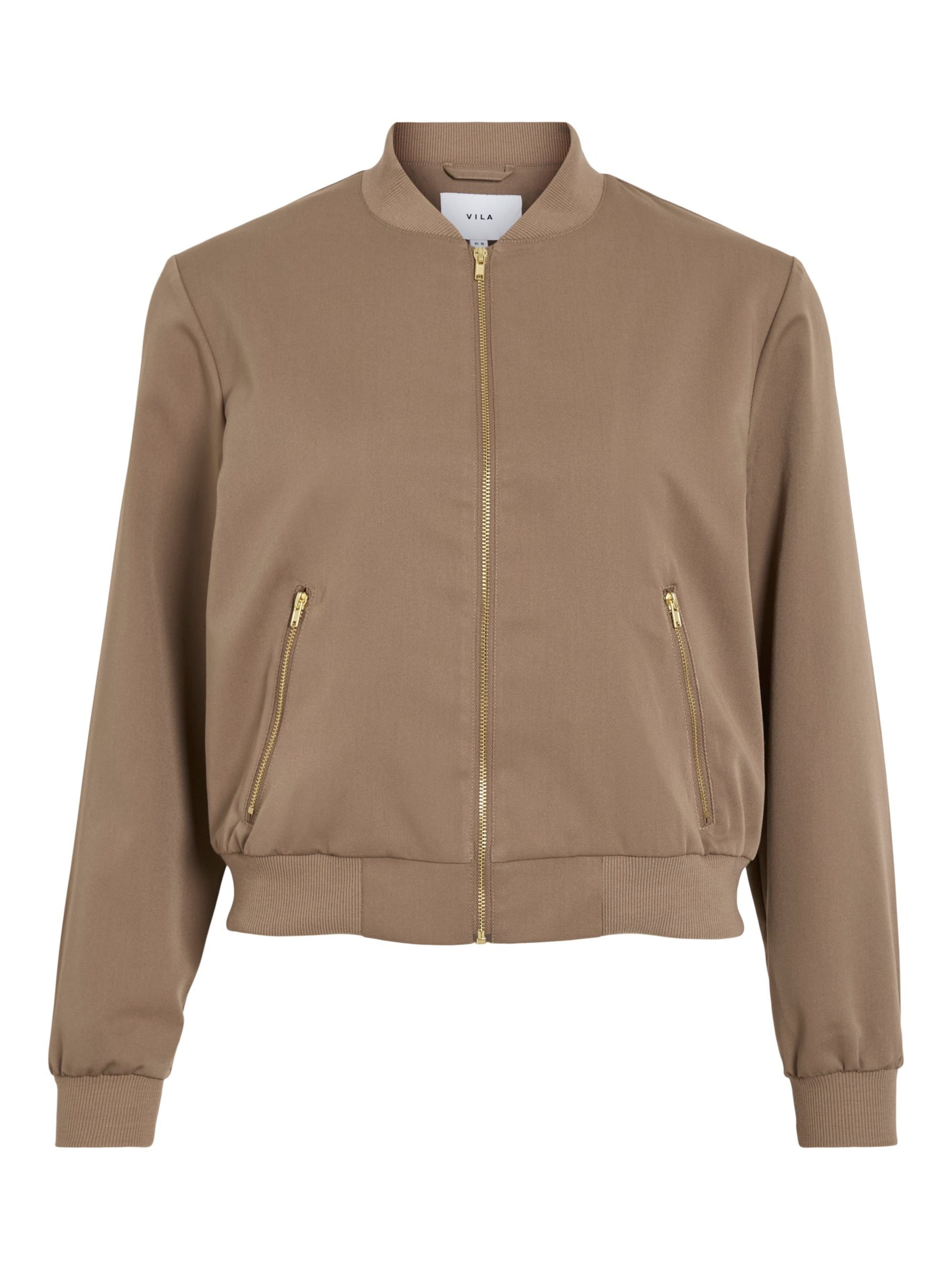 Vila Petite Overgangsjakke 'VIBUBBLE' i brun, Produktvisning