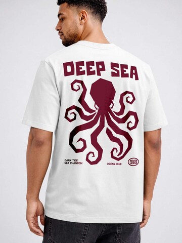 Neverless Shirt 'oktopus'‌ in Weiß