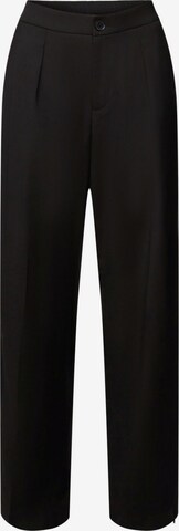 ESPRIT Loose fit Pleated Pants in Black: front