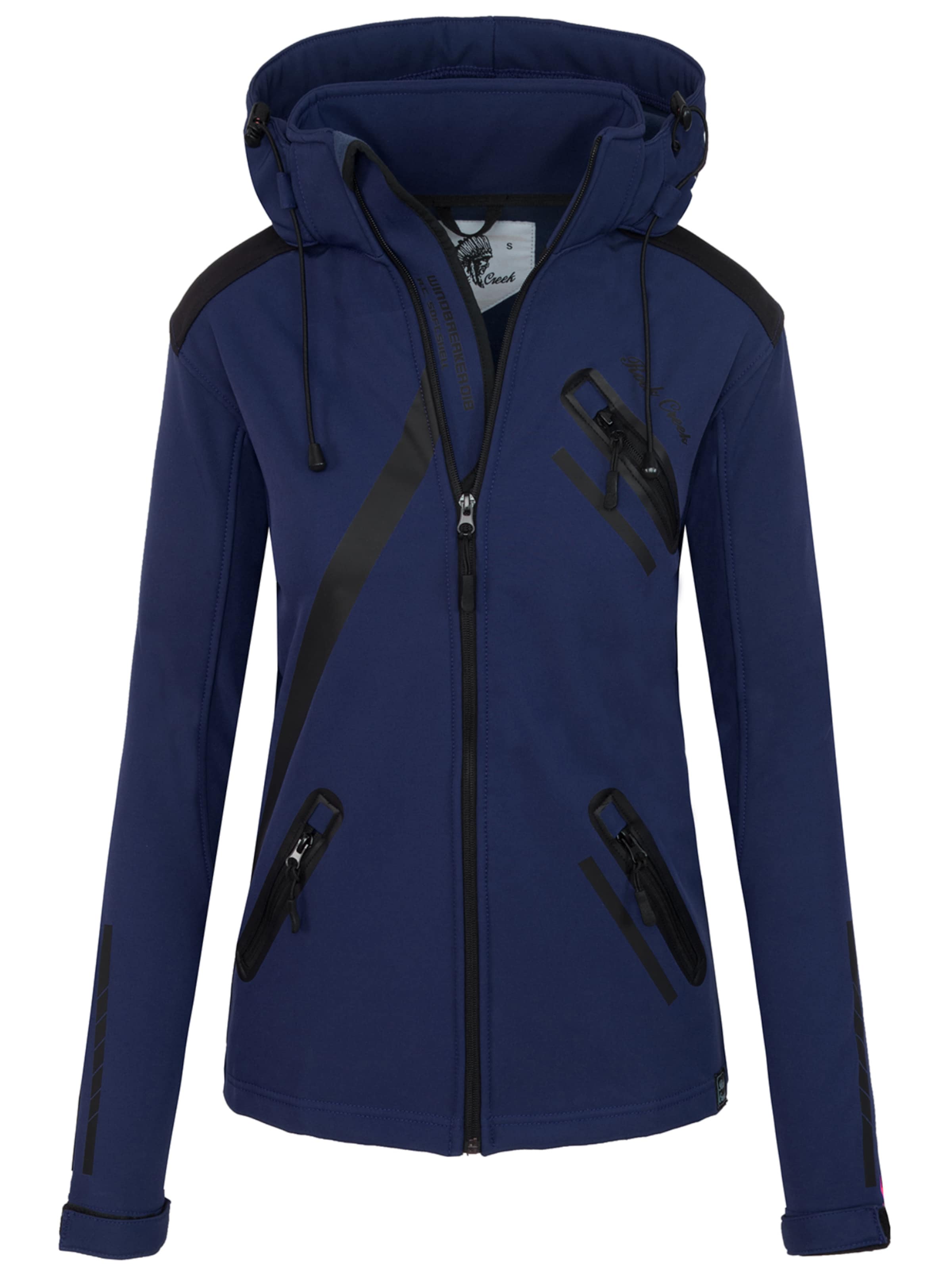 Rock Creek Outdoorjacke in Blau: Vorderseite