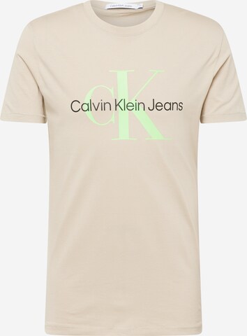 Calvin Klein Jeans - Camisa em bege: frente