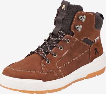 Boots stringati di Rieker Sport in marrone: frontale