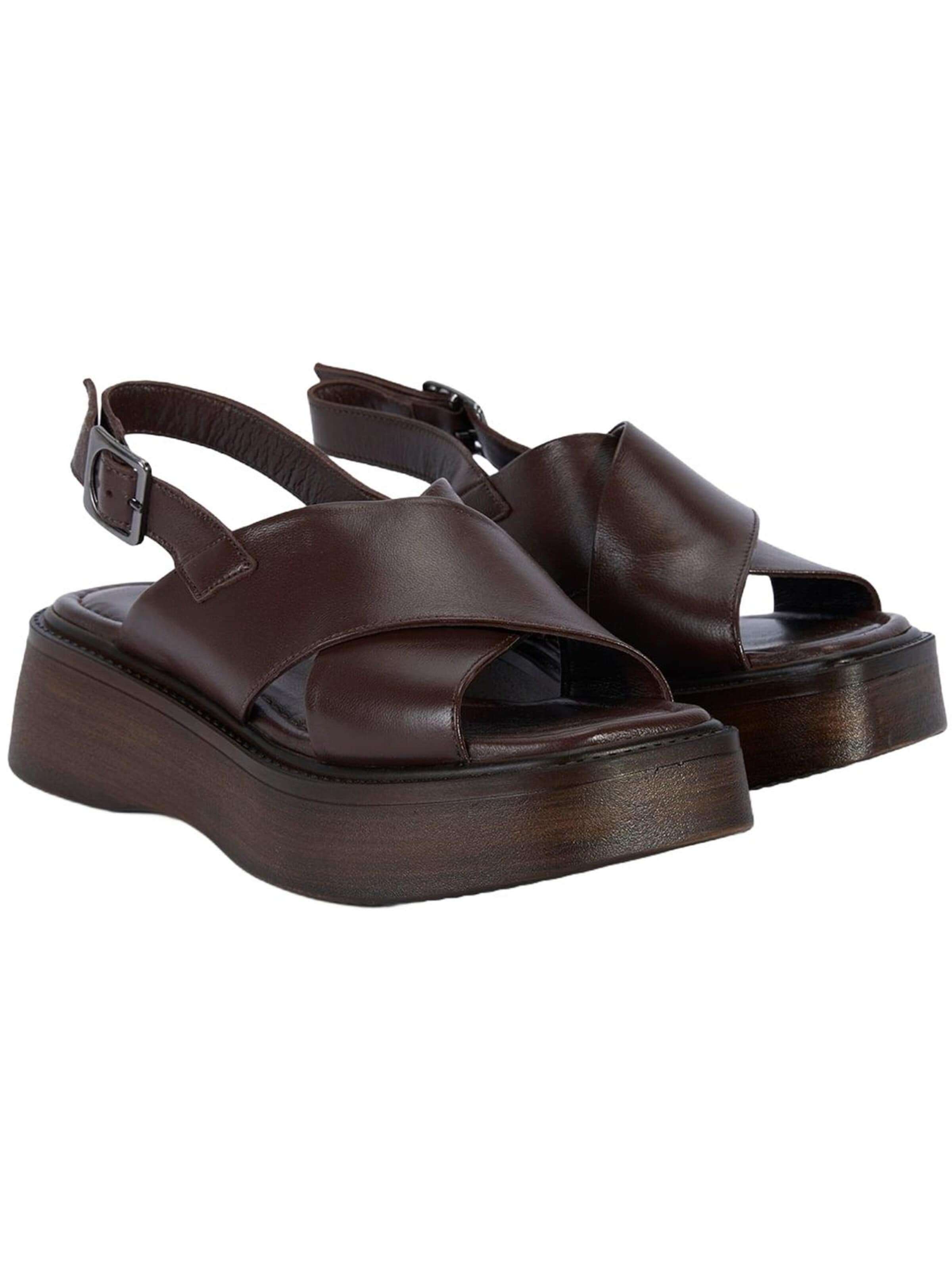 Desa Riemensandale 'Keilsandalen'‌‌‌ in Braun: Vorderseite