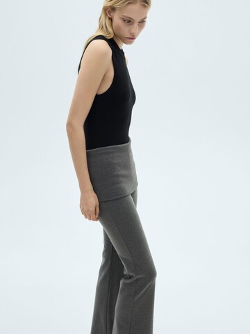 MANGO Flared Pants 'LEA' in Grey