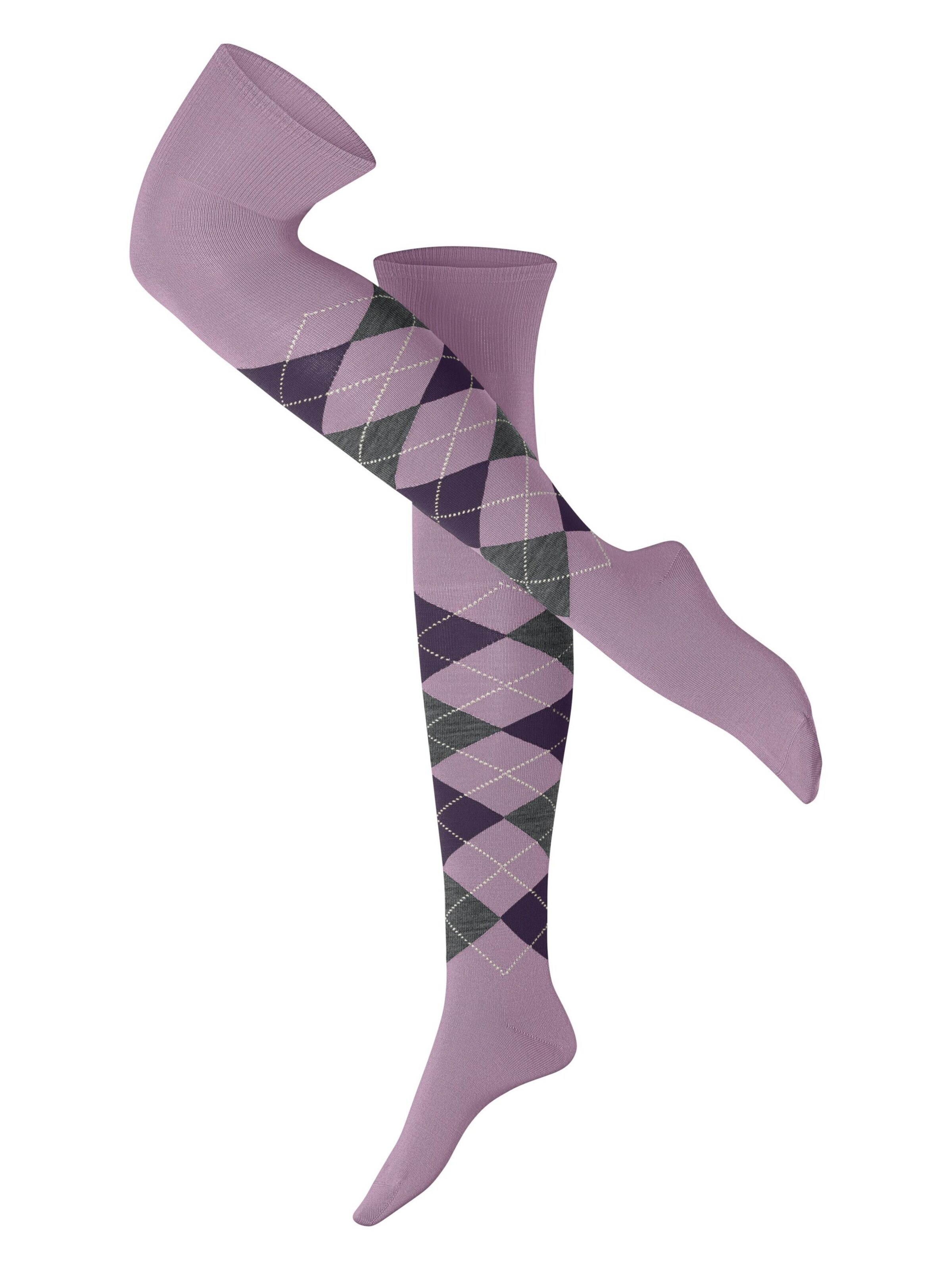 BURLINGTON Overknee Strümpfe 'Marylebone'‌‌‌‌‌‌‌‌‌‌ in Lila: Vorderseite