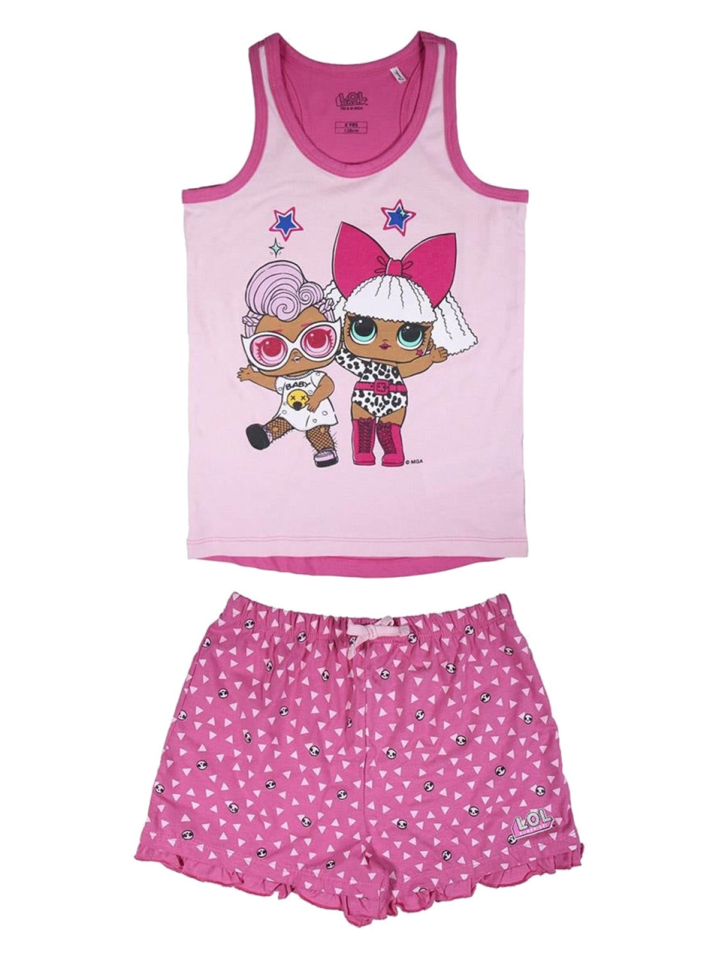 L.O.L Surprise! Pajamas 'LOL Surprise Shortama Pyjama Roze' in Pink: front