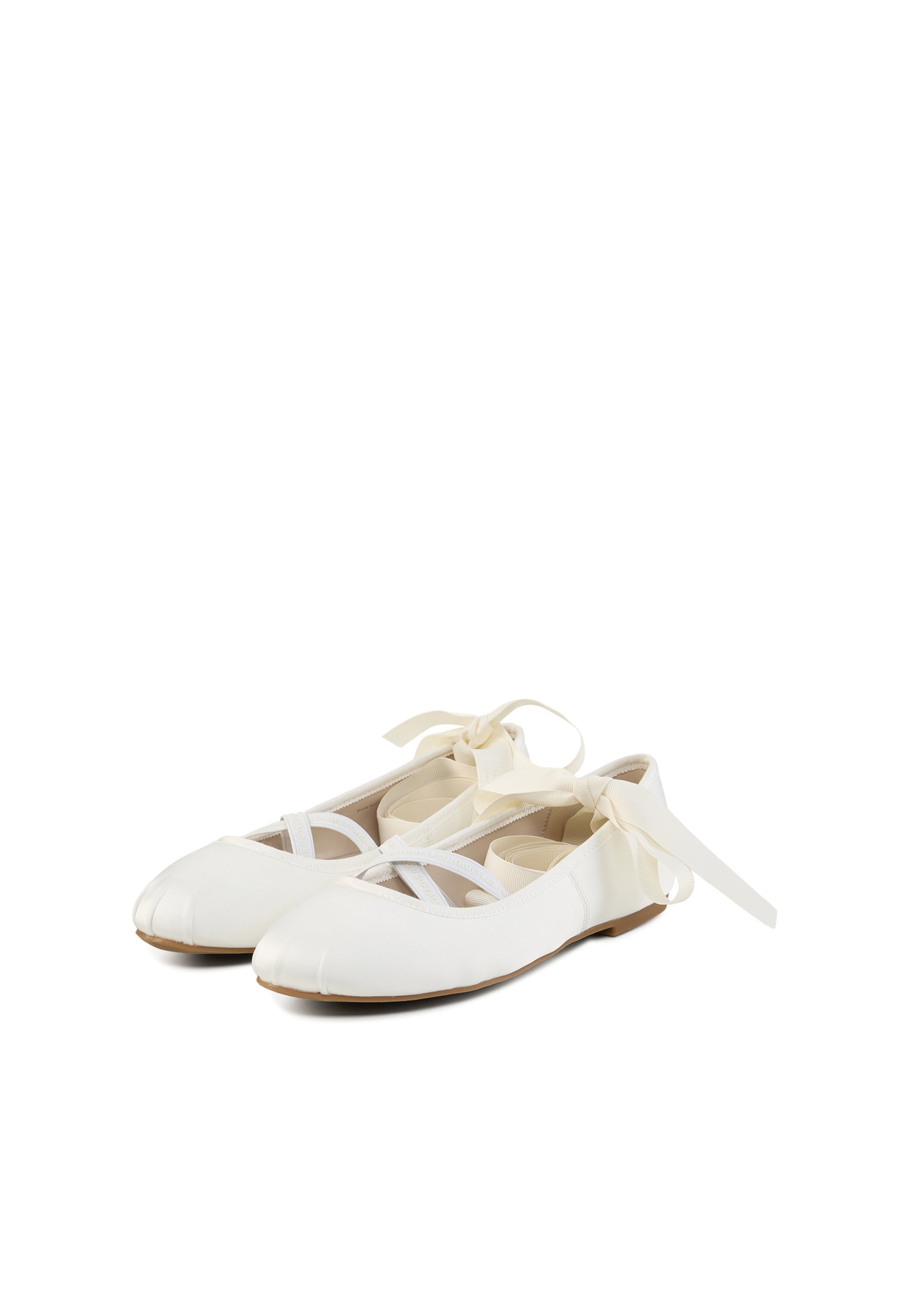 Ballerines à lanières 'Dahlia' BUFFALO en blanc
