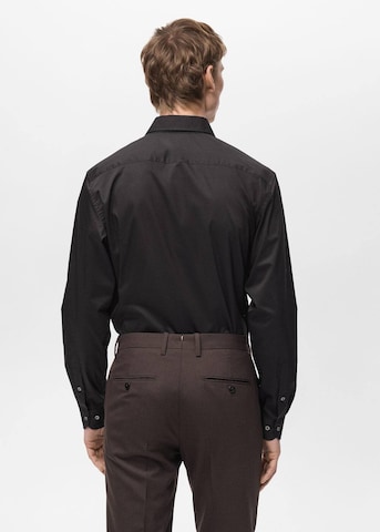 MANGO MAN Regular fit Button Up Shirt 'Play' in Black