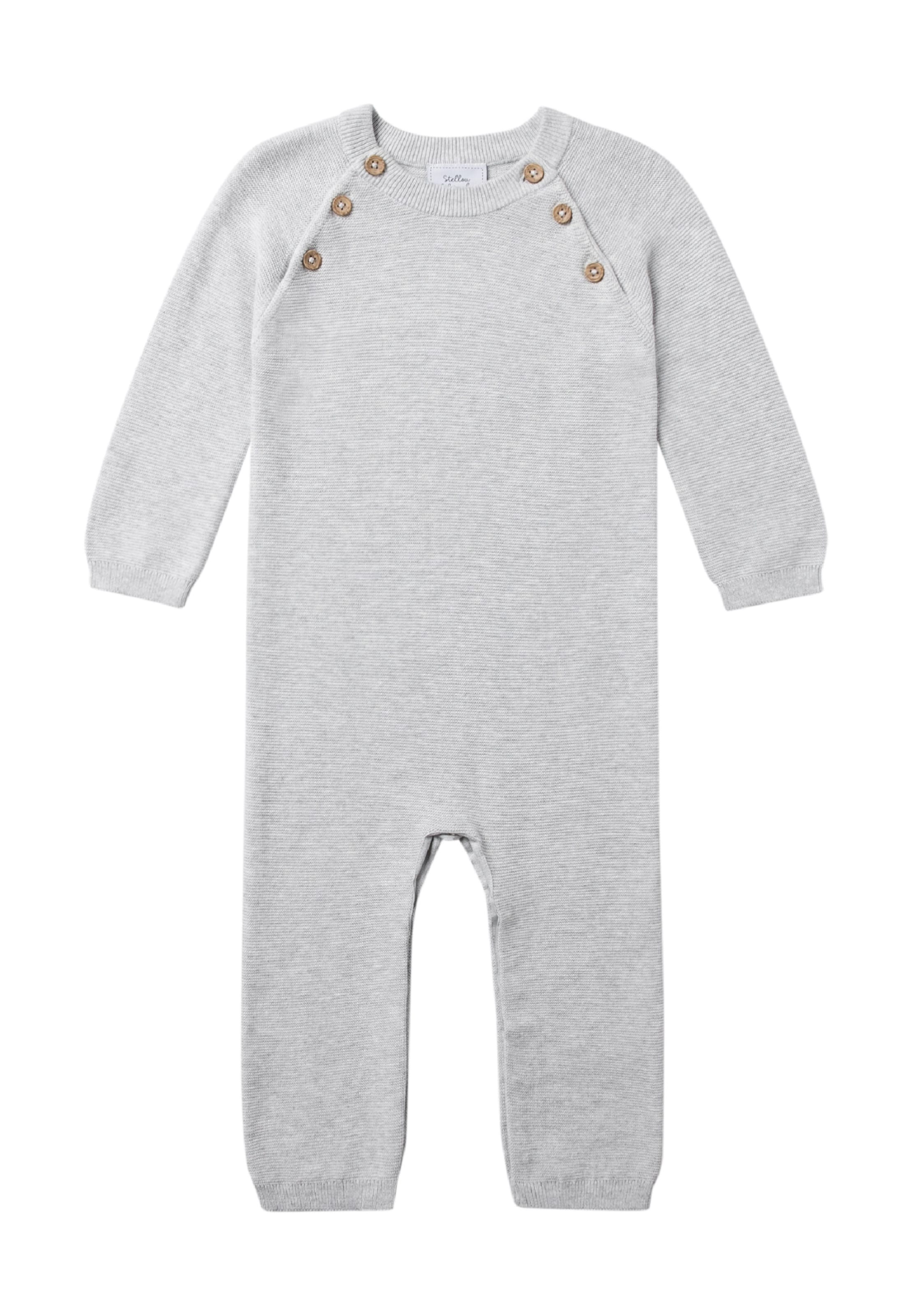 Stellou & Friends Dungarees in Grey: front