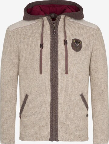 SPIETH & WENSKY Knit Cardigan 'Dakar' in Beige: front