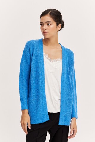 b.young Knit Cardigan in Blue: front